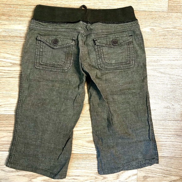 BeBop Olive Green Drawstring Bermuda Shorts | Size 1 | - Picture 5 of 9